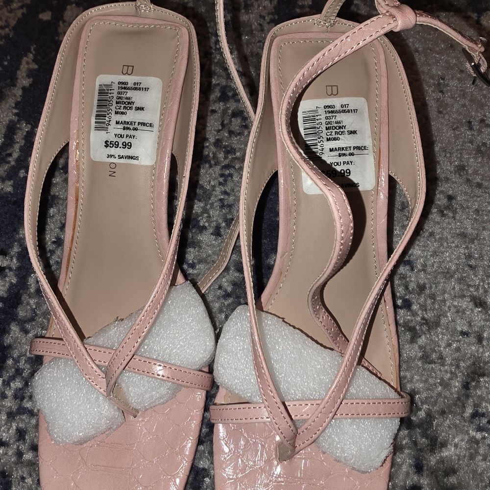Bandolino Pink Strappy Heels